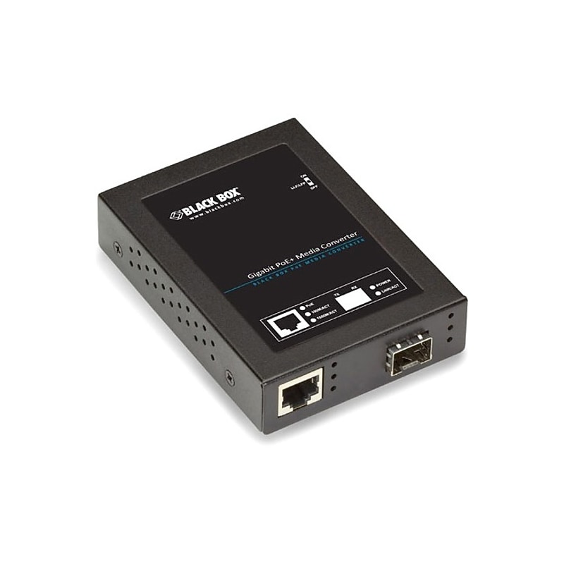 Black Box LPS530 Series Gigabit Ethernet Multimode/Single‑Mode Media Converter, 1000 Mbps (LPS535A‑SFP) image 1