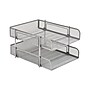 Mind Reader Metal Mesh Front Loading Stackable Letter Tray, Letter/Legal Size, Silver (CSTACK2-SIL)~#|#~74596022-A896-4EB6-8CEA0EAAF22627AD_sc7