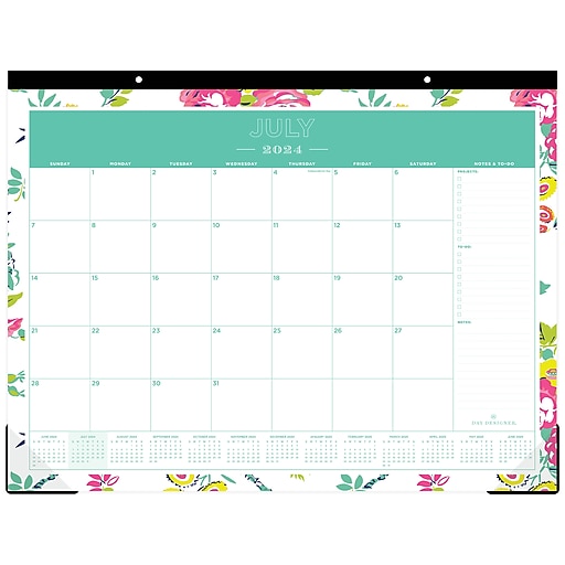 20242025 Blue Sky Day Designer Peyton White 22" x 17" Academic Monthly