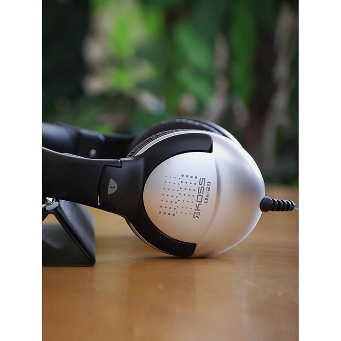 Koss UR29 Over-Ear Mix Jockey Headphone with In-Line Mic, Silver