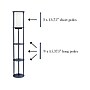 Simple Designs 62.5" Matte Black Floor Lamp with Cylindrical Shade (LF2010-BLK)~#|#~746261D2-C1FF-4D8E-94AE9957F4329F52_sc7