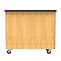Diversified Woodcrafts 41.5" Mobile Tote Tray Storage Cabinet, Oak (4751K)~#|#~746279E1-B0C5-4F2E-8251D919B18ABBD5_sc7
