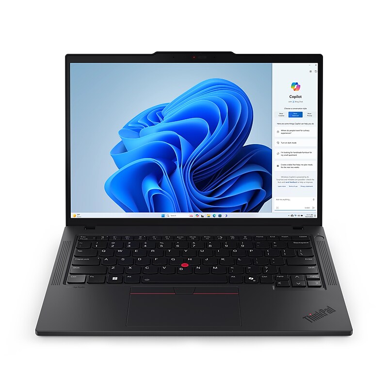 Lenovo ThinkPad T14 G5 14" AI Laptop, Intel Core Ultra 7 155U, 16GB RAM, 512GB SSD, Windows 11 Pro (21MLS19000) image 1