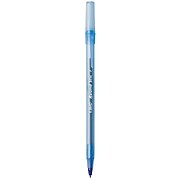 BIC Round Stic Xtra Life Ballpoint Pen, Medium Point, Blue Ink, 144/Pack (GSM144AZ-BLU)