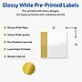 Avery Laser/Inkjet Square Multipurpose Labels, 2" x 2", White, 120/Pack (S00-DJP)~#|#~7467B939-136D-4A8B-9DF5841484394B35_sc7