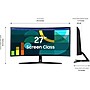 Samsung S3 Series 27" Curved FHD 100Hz Monitor, Black (LS27D366GANXZA)~#|#~7467BE1A-DE06-43E7-9BE388BDB5CE8815_sc7