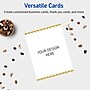 Avery Pre-Printed Gold Edge Dots Design Matte Blank Card, White, 20/Pack (S00-DK4)~#|#~74699CB9-957C-4EC3-97B695556FEDC543_sc7