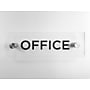 Cosco Office Indoor Sign, 3" x 9", Acrylic Clear (098526)~#|#~7477CB71-1ABE-48F1-9F6BFACC83500C79_sc7