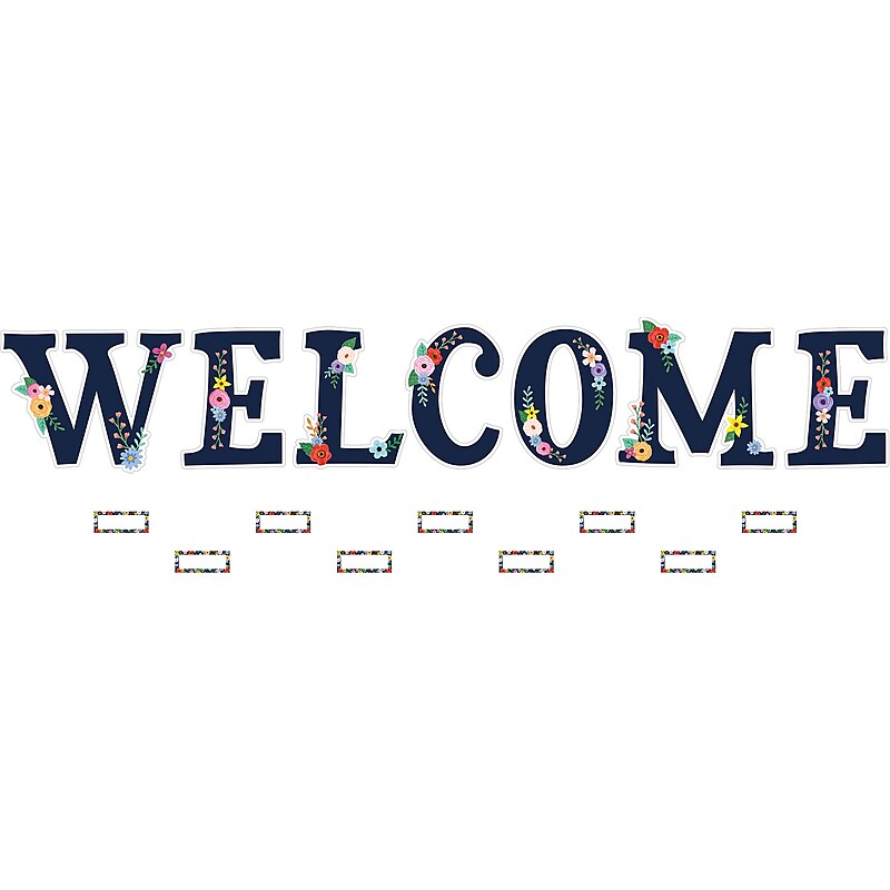 Teacher Created Resources Wildflowers Welcome Bulletin Board Set, 55/Set (TCR6695) image 1