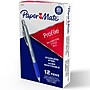 Paper Mate Profile Retractable Ballpoint Pen, Medium Point, 1.0 mm, Blue Ink, 12/Pack (2130518)~#|#~7480C5EC-B4F0-48C7-A4189E6F05DE65D2_sc7