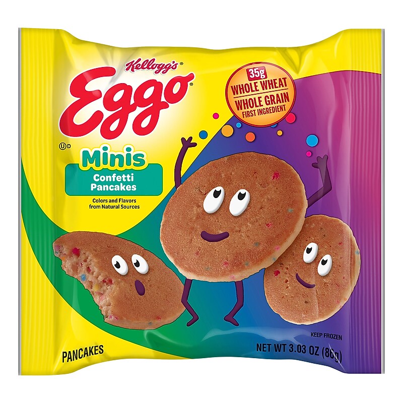 Eggo Bites Mini Confetti Pancakes, 3.03 oz., 72/Pack (220-02467) image 1