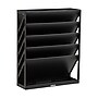 Mind Reader 5-Compartment Plastic Mountable Wall File, Black (WALLANCH-BLK)~#|#~74837F87-F0A6-46D7-A073BF0647DF08E3_sc7