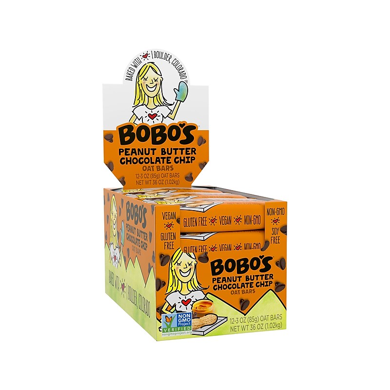 Bobo's Gluten-Free Peanut Butter Chocolate Oat Bar, 36 oz., 12 Bars/Box (119-D) image 1