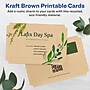 Avery Integrated Cards, 4" x 6", Matte Kraft Brown, 50/Pack (95275)~#|#~7485E881-8CAD-4D7B-8237806EDA434991_sc7