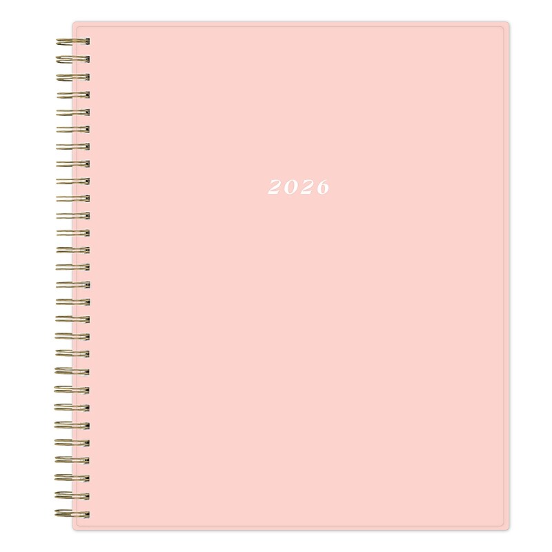 2026 Blue Sky Sorbet 10" x 8" Monthly Personal Organizer, Plastic Cover, Pink (154791) image 1