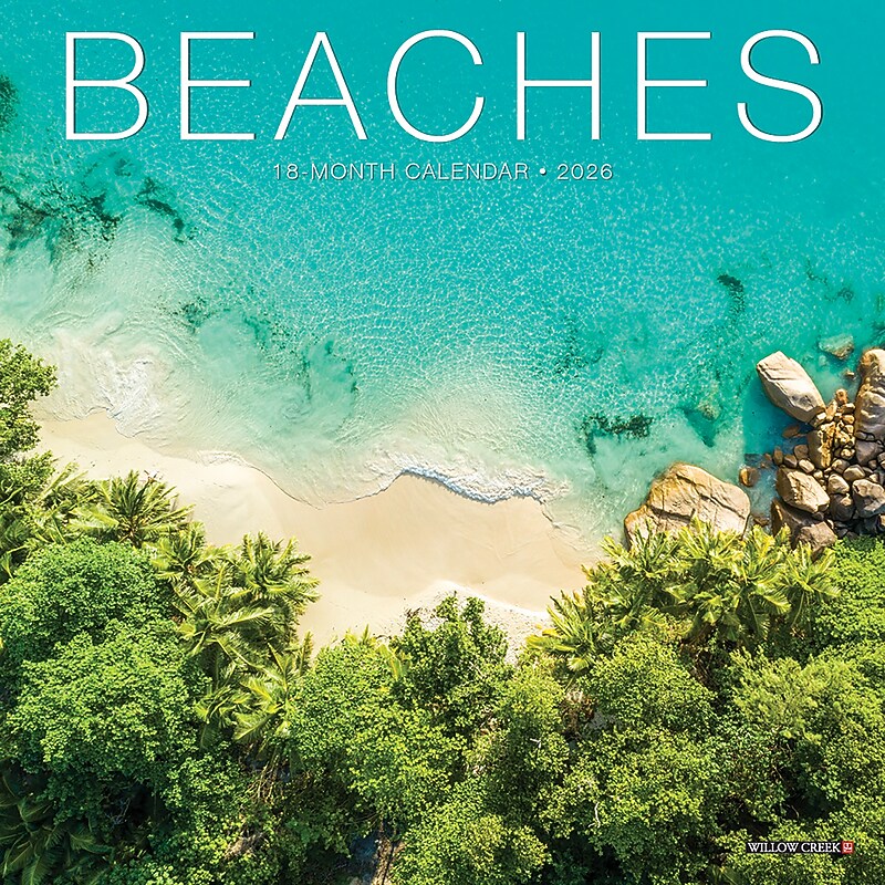 2026 Willow Creek Beaches 7" x 7" Monthly Wall Calendar (53461X) image 1