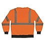 Ergodyne GloWear 8311BK High Visibility Long Sleeve Black Bottom Hooded Sweatshirt, ANSI Type R Class 3, Orange, Medium (22883)~#|#~7488F1FD-830A-475B-8CCBF5B2AAAA7A91_sc7