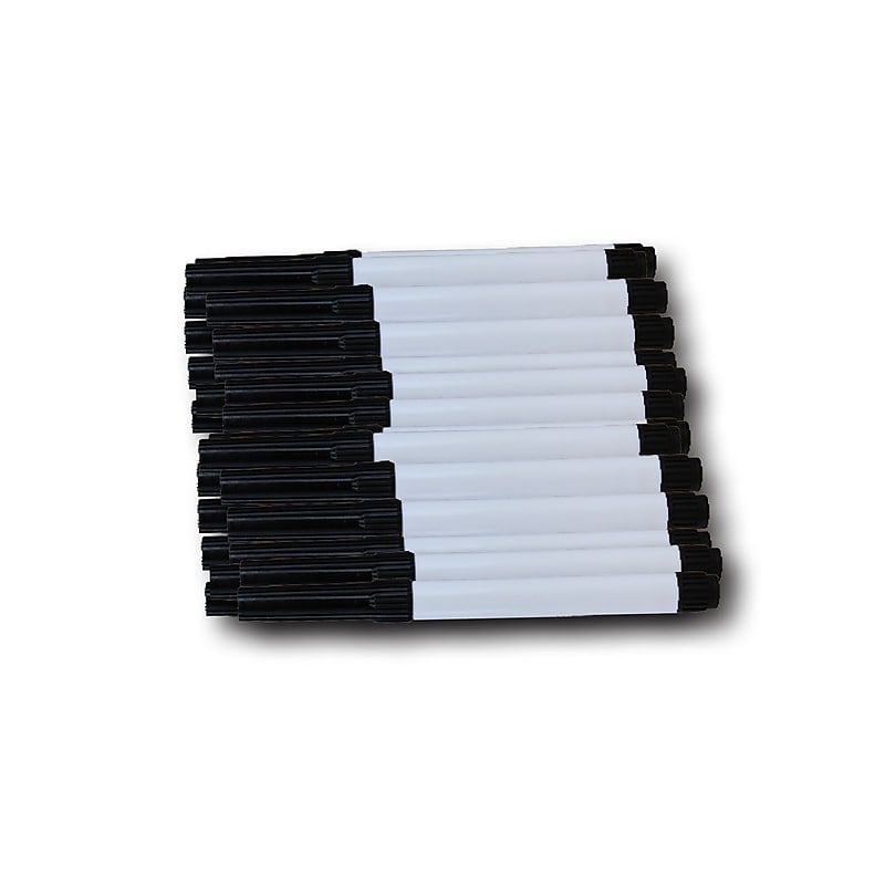 Flipside Dry-Erase Marker, Fine Point, Black, 24/Carton (32008) image 1