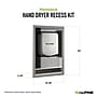 Alpine Industries Wall Mounted Hand Dryer Recess Kit, Silver (400-RECESS-MK)~#|#~748985A1-23BA-4B05-9CF37590B7C137C7_sc7