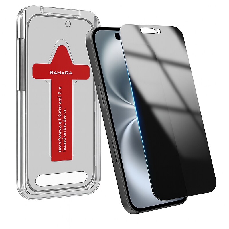 SaharaCase ZeroDamage Anti-Glare Tempered Glass Privacy Filter & Screen Protector for iPhone 17 Air (ZD00179) image 1