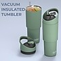 ASOBU Cosmic Stainless Steel Double Wall Insulated Water Bottle, 32 oz., Basil Green, (ADNABF77BG)~#|#~74903F0E-7D99-495B-A6DF2241986E5A15_sc7