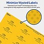Avery Laser/Inkjet Rectangle Multipurpose Labels, 1" x 2", Bright Yellow, 240/Pack (94220)~#|#~749076E4-80F7-447F-8D62B95EFEA147FD_sc7