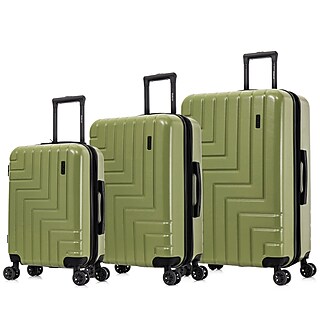 DUKAP Zahav 3-Piece Hardside Spinner Luggage Set, TSA Checkpoint