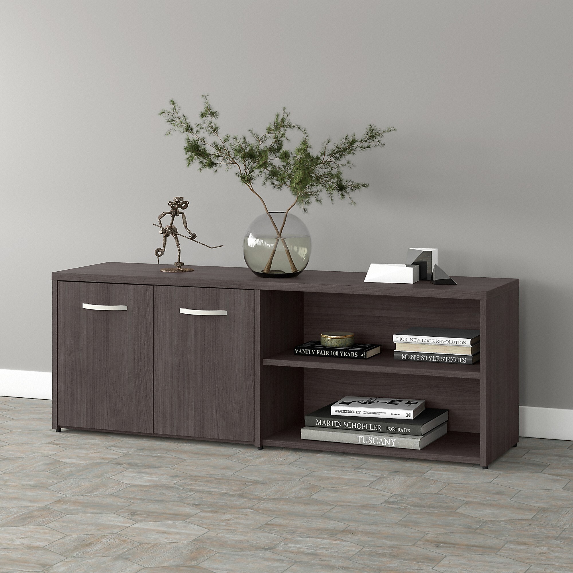 Bush Business Furniture Studio A 21″ Low Storage Cabinet with 4 Shelves and Doors, Storm Gray (SDS160SG-Z) Sansujyuku sansujyuku.com