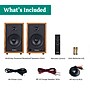 Electrohome McKinley 2.0 Stereo Bluetooth Bookshelf Speakers with Built-in Amplifier, Teak (EB30)~#|#~74979958-84B6-40C4-923EB0419FD8A01C_sc7
