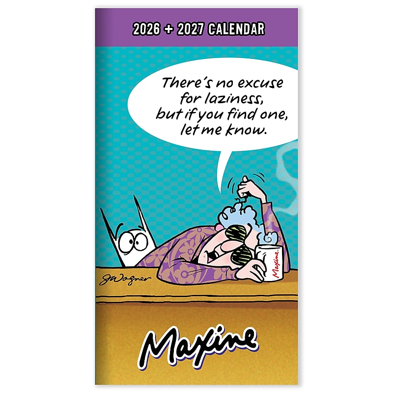 2026-2027 TF Publishing Maxine 3.5" x 6.5" Monthly, Paperboard Cover, Multicolored (26-7026) image 1