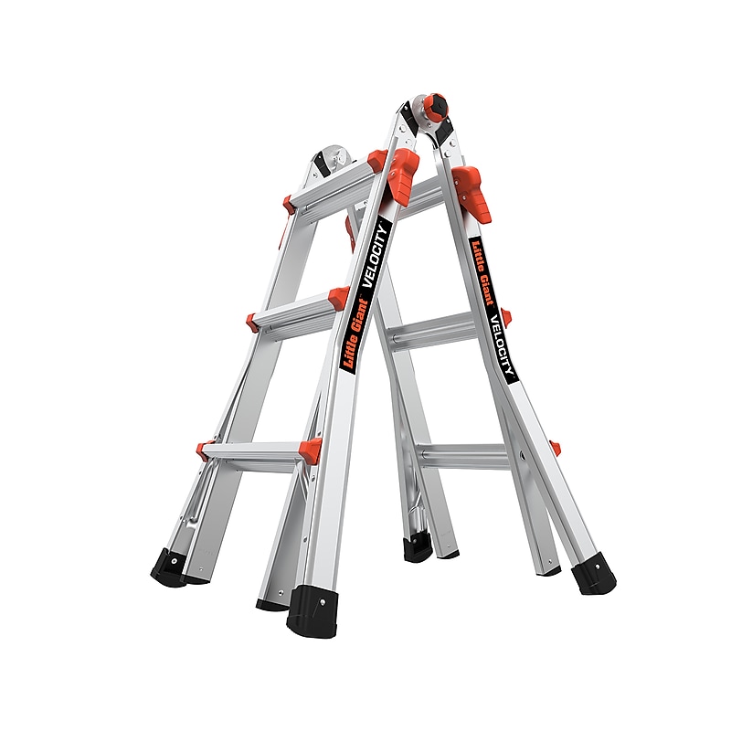 Little Giant Ladders Velocity 3.58' Aluminum Extension Ladder, 300 lb. Capacity (15413-001) image 1