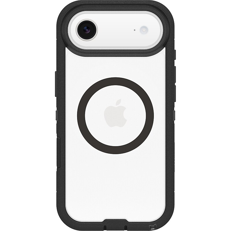 OtterBox Defender XT Series MagSafe Case for iPhone Air, Shock Absorbing, Black/Clear (76-000101) image 1