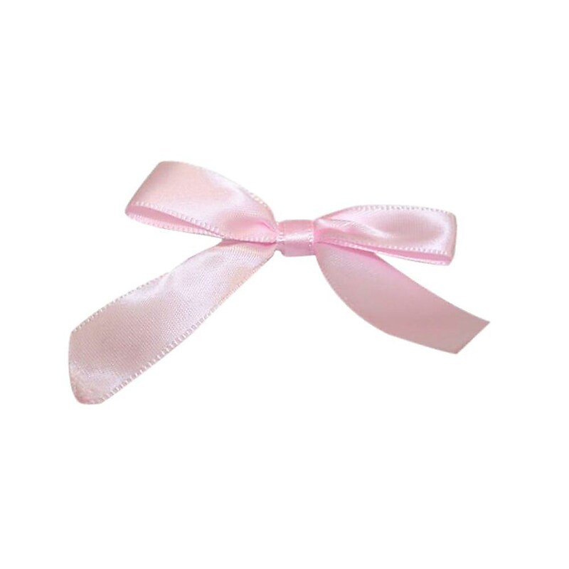 JAM Paper Ribbon Bows, Light Pink, 100/Pack (52640349184) image 1