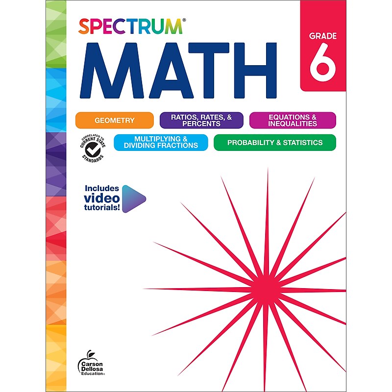 Carson-Dellosa Math Workbook, 192 pages image 1