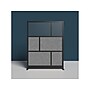 Luxor Expanse Series 6-Panel Freestanding Room Divider System Starter Wall, 70"H x 53"W, Black/Gray (MW-5370-FCGB)~#|#~74A2F425-D5CE-430D-8E7D893675378C74_sc7