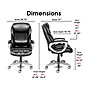 Serta My Fit Ergonomic Bonded Leather Swivel Executive Chair, Black (CHR100014)~#|#~74A9193B-DAB5-44E0-A3452FD237B14322_sc7