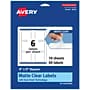 Avery Laser/Inkjet Multipurpose Square Labels, 3" x 3", Clear, 60 Labels/Pack (94101)~#|#~74ABC8E4-A7A9-4B36-AA00AED78E6DD33D_sc7