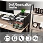 Mind Reader 5-Compartment Metal Mesh File Storage Drawers, Black (5CABMESH-BLK)~#|#~74AD8F2A-89C8-4446-91D060415D6DB8D1_sc7