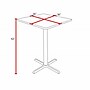 Regency Cain Square Laminate X Base Café Table, 36"D x 36"W, Ash Grey (TCB3636AG)~#|#~74B09026-56F5-4FFC-9447792277F05955_sc7