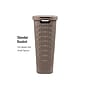 Mind Reader 10.57-Gallon Laundry Hamper with Lid, Plastic, Tan (40HAMP-BRNM)~#|#~74B26F0E-452A-4CB5-A485480CC10797D8_sc7