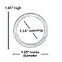 Nahanco 1 1/4" Plastic Small Scarf Ring, Clear, 500/Pack, 500/Pack (CIR)~#|#~74B3CC9B-3336-408F-88C696B36768CCBE_sc7