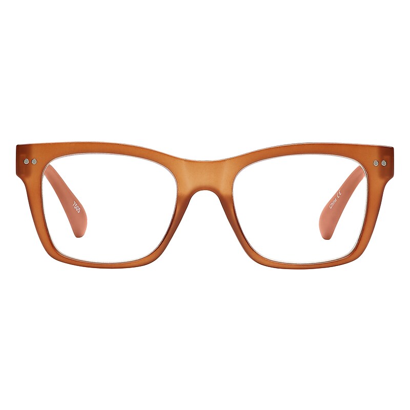 SAV VK Couture Blue Light +3.00 Reading Glasses, Matte Brown (EVKB13) image 1