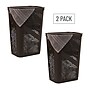 Mind Reader 15.85-Gallon Slim Laundry Hamper with Lid, Plastic, Brown, 2/Set (2HBIN60-BRN)~#|#~74B68D96-36B1-45D8-8363A3A30D0B69CB_sc7