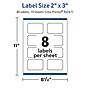 Avery TrueBlock Laser/Inkjet Decorative Edge Multipurpose Labels, 2" x 3", White, 80/Pack (94267)~#|#~74B7190D-2431-4974-80D62109042DBDDB_sc7