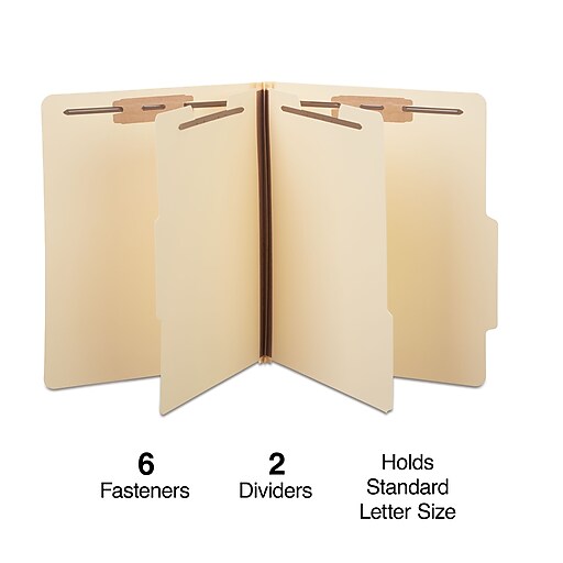 Staples Classification Folder, 2Dividers, 2.5" Expansion, Letter Size