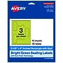 Avery Laser/Inkjet Multipurpose Labels, 5-1/8" x 4", Bright Green, 30 Labels/Pack (19479370712)~#|#~74C04137-4D2E-42C1-B9EE39DC4594583B_sc7