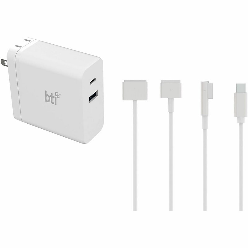 BTI 100W USB-C Adapter for Apple Laptop, White (100WUSBC-MAG4T-BTI) image 1