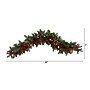 Nearly Natural Pines, Red Berries and Pinecones Artificial Christmas Garland, 40" (W1316)~#|#~74C4127B-0C5A-49D0-850F213DB958F307_sc7