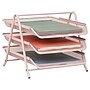 Mind Reader Metal Front Loading Letter Tray, Pink (3TPAPER-PNK)~#|#~74C5E8E5-7962-4236-96DEBACE21C5F59E_sc7