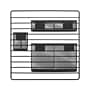 TRU RED™ 3-Compartment Metal Mesh Wall Organizer, Black (TR61967)~#|#~74C76709-923A-49FC-AF44BC3AB648C646_sc7